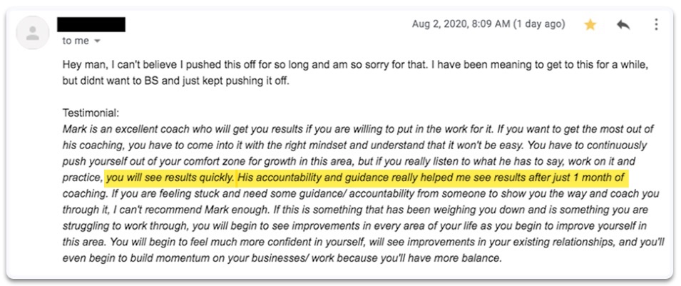 Client review