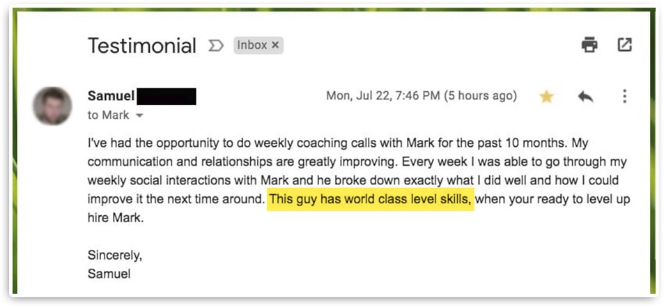 Client review