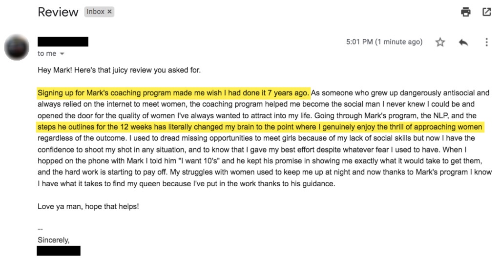 Client review