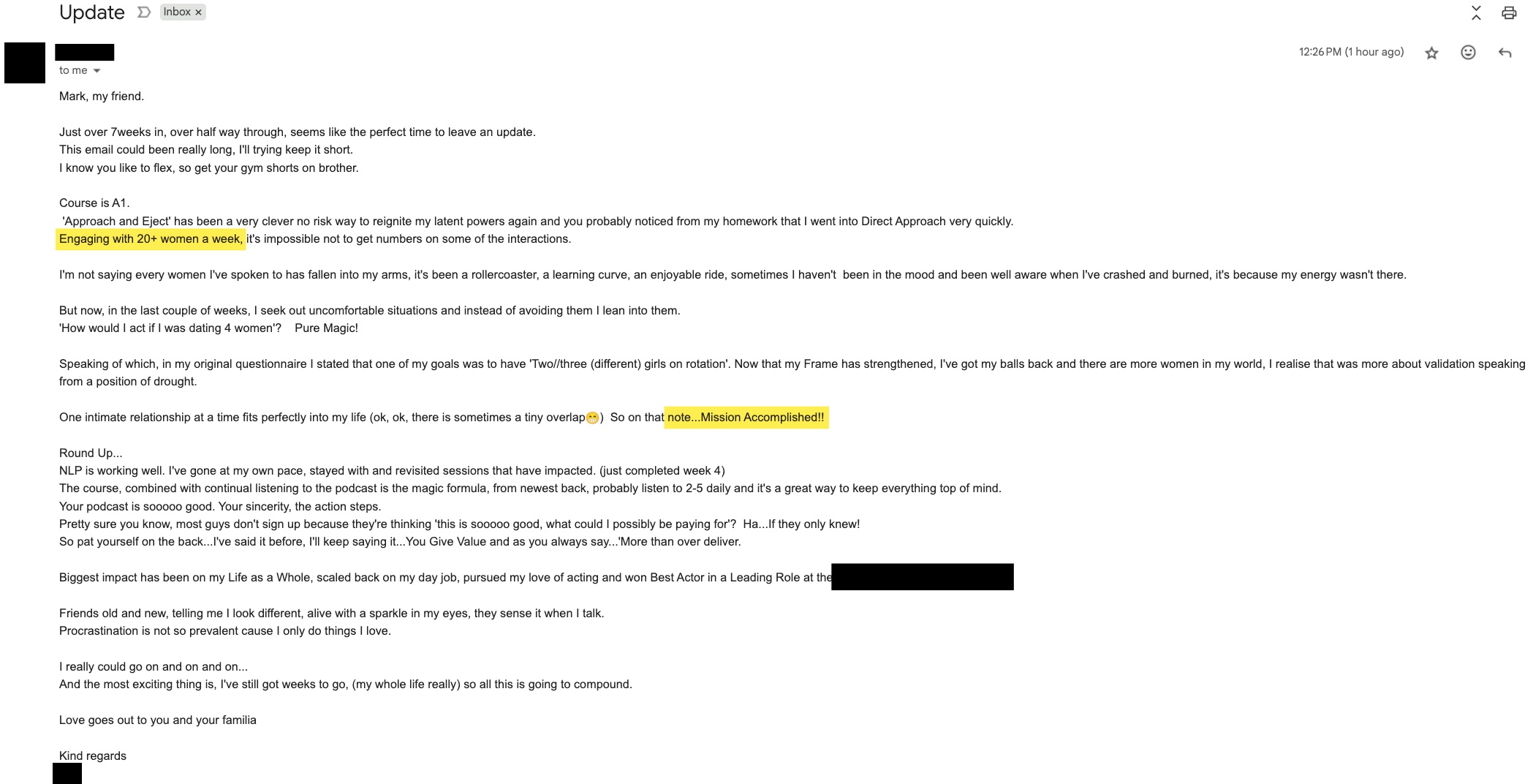 Client review