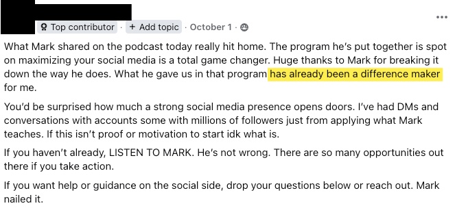 Client review