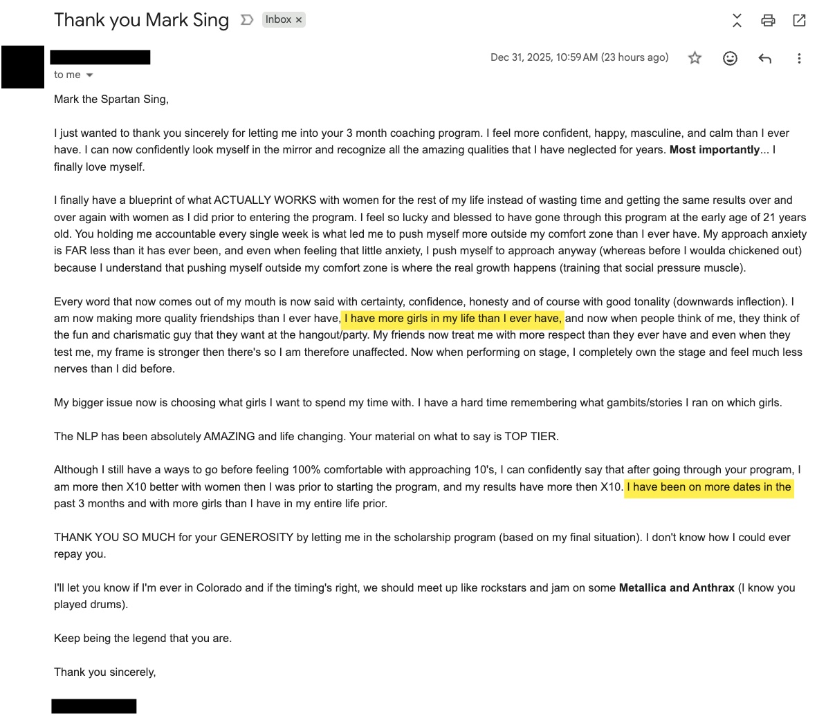 Client review
