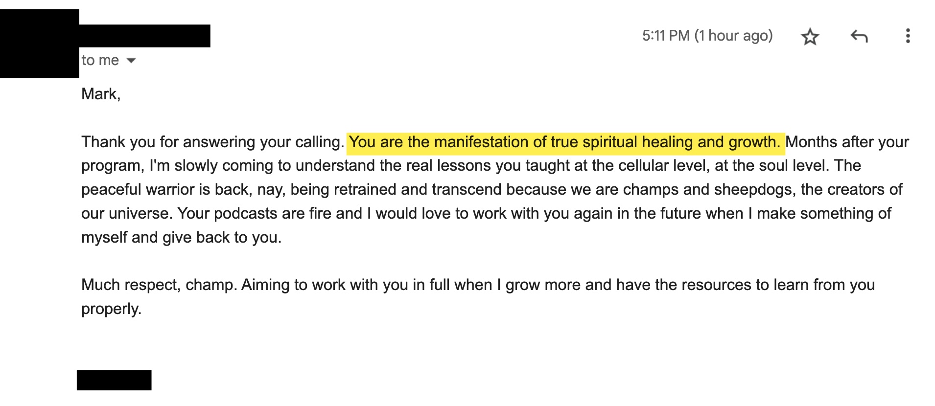Client review