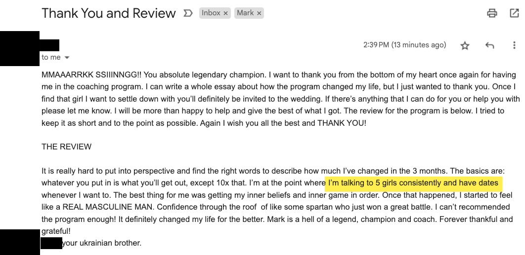 Client review
