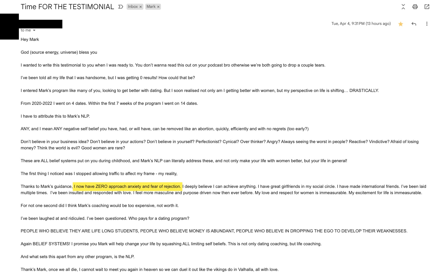 Client review