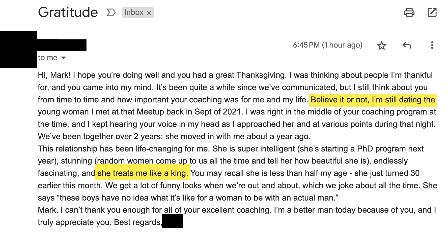 Client review