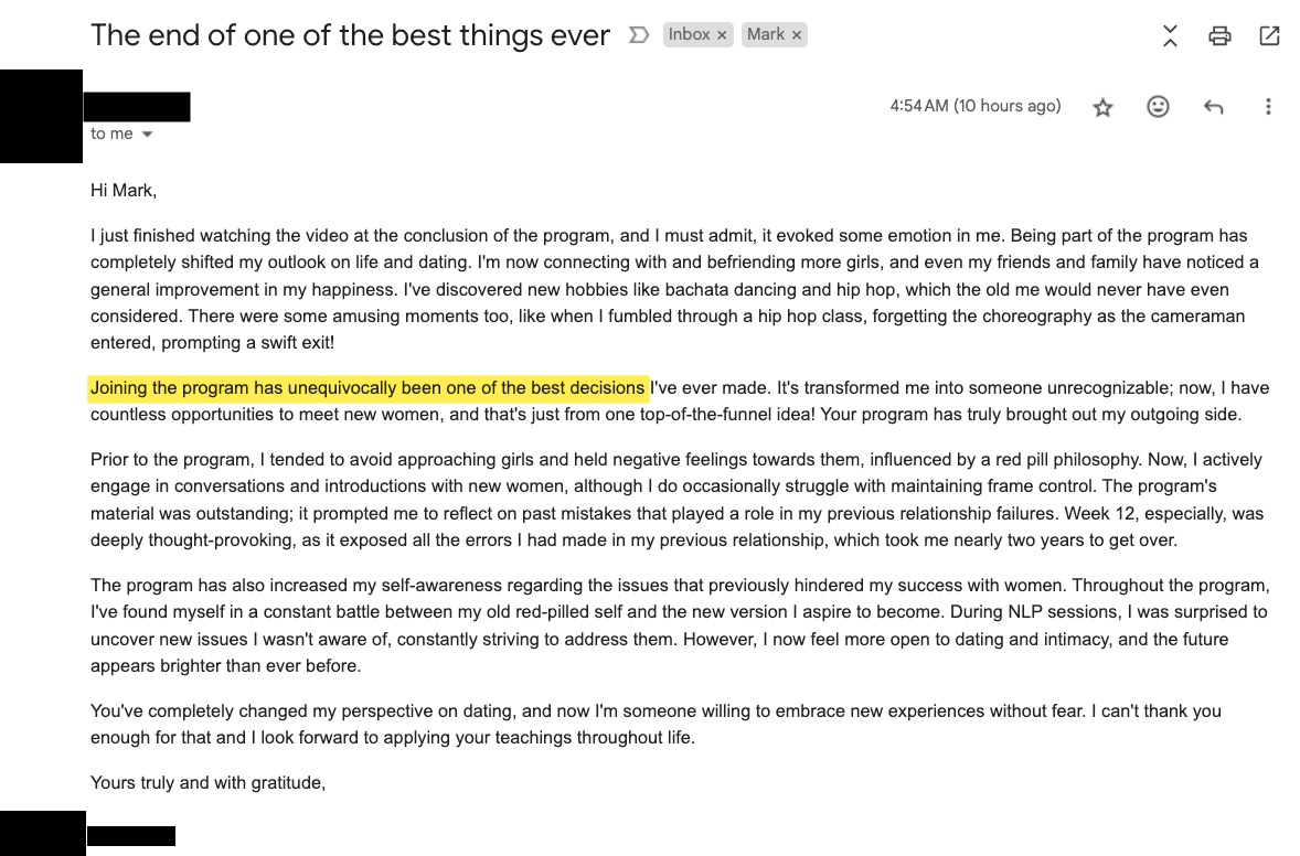 Client review