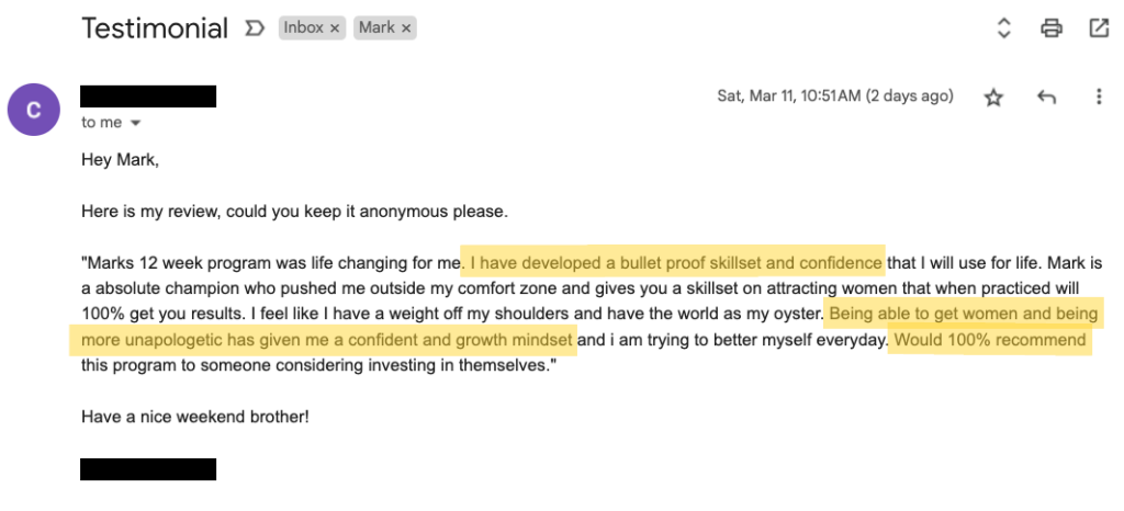Client review