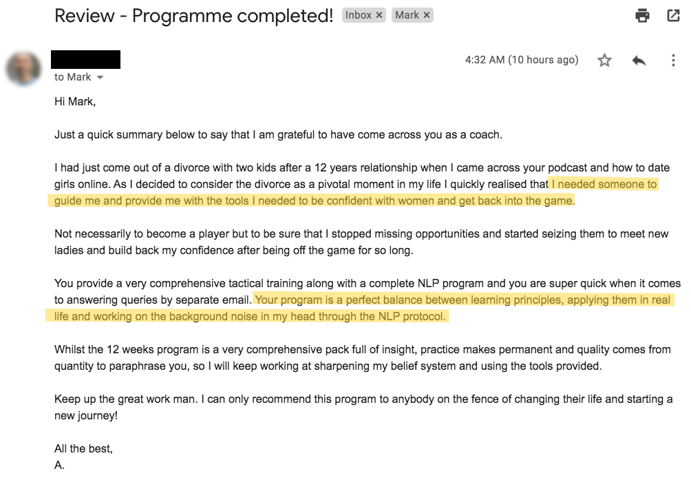 Client review