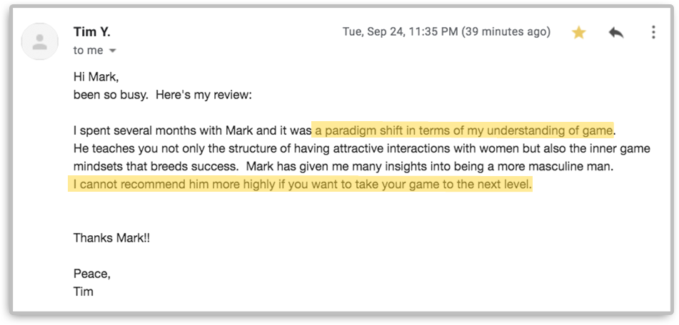 Client review